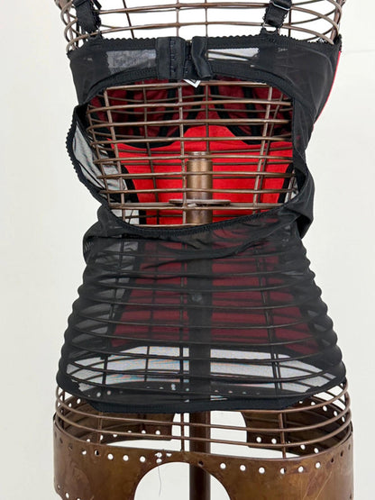 Y2K Camo Corset Top Large