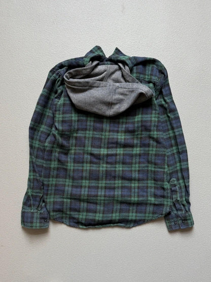 Aeropostale Y2K Flannel Shirt Hoodie Medium