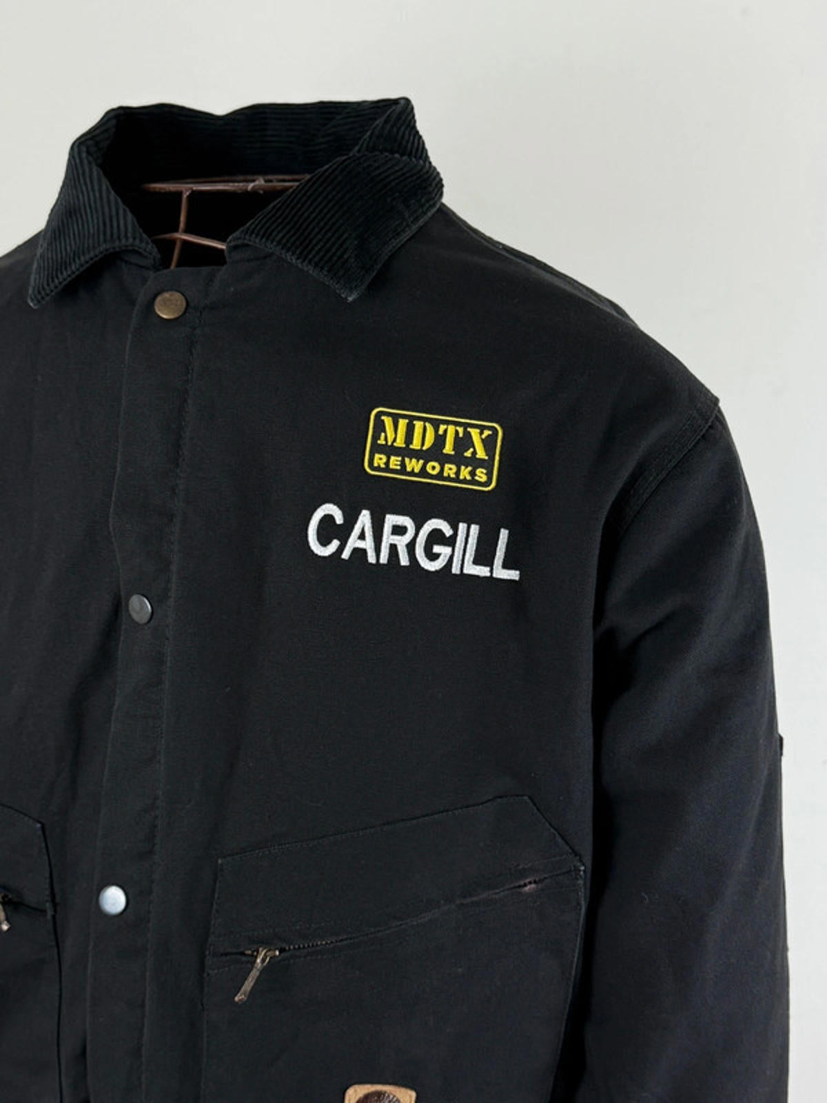 Cropped Black Detroit Work Jacket Large