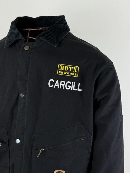 Cropped Black Detroit Work Jacket Large