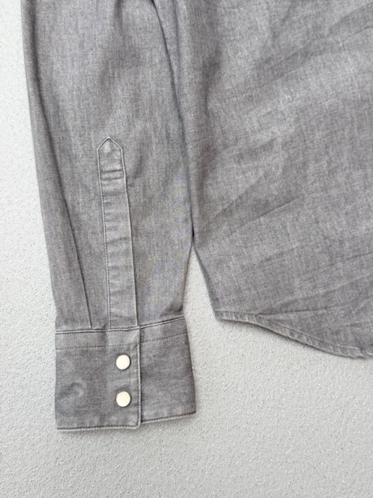 Levi’s Grey Snap Button Western Shirt Small