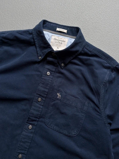 Abercrombie & Fitch Y2K Navy Oxford Shirt XL