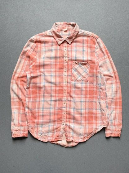 Aeropostale Light Check Shirt Large Ladies Pastel Y2K Indie