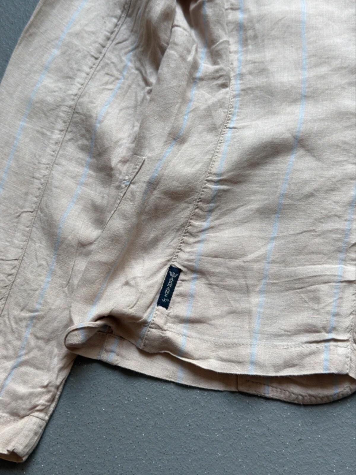 Armani 2000s Linen Blazer Beige Size 10