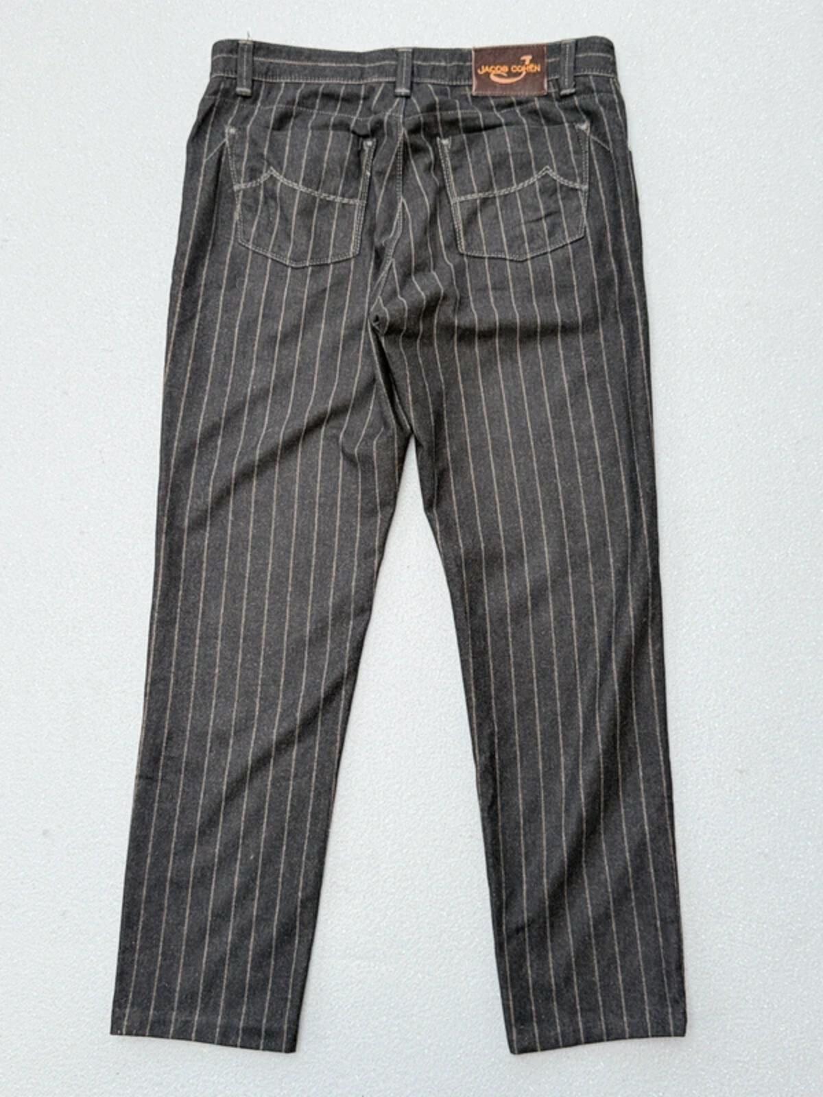 Jacob Cohen Luxury Wool Pinstripe Trousers 38”