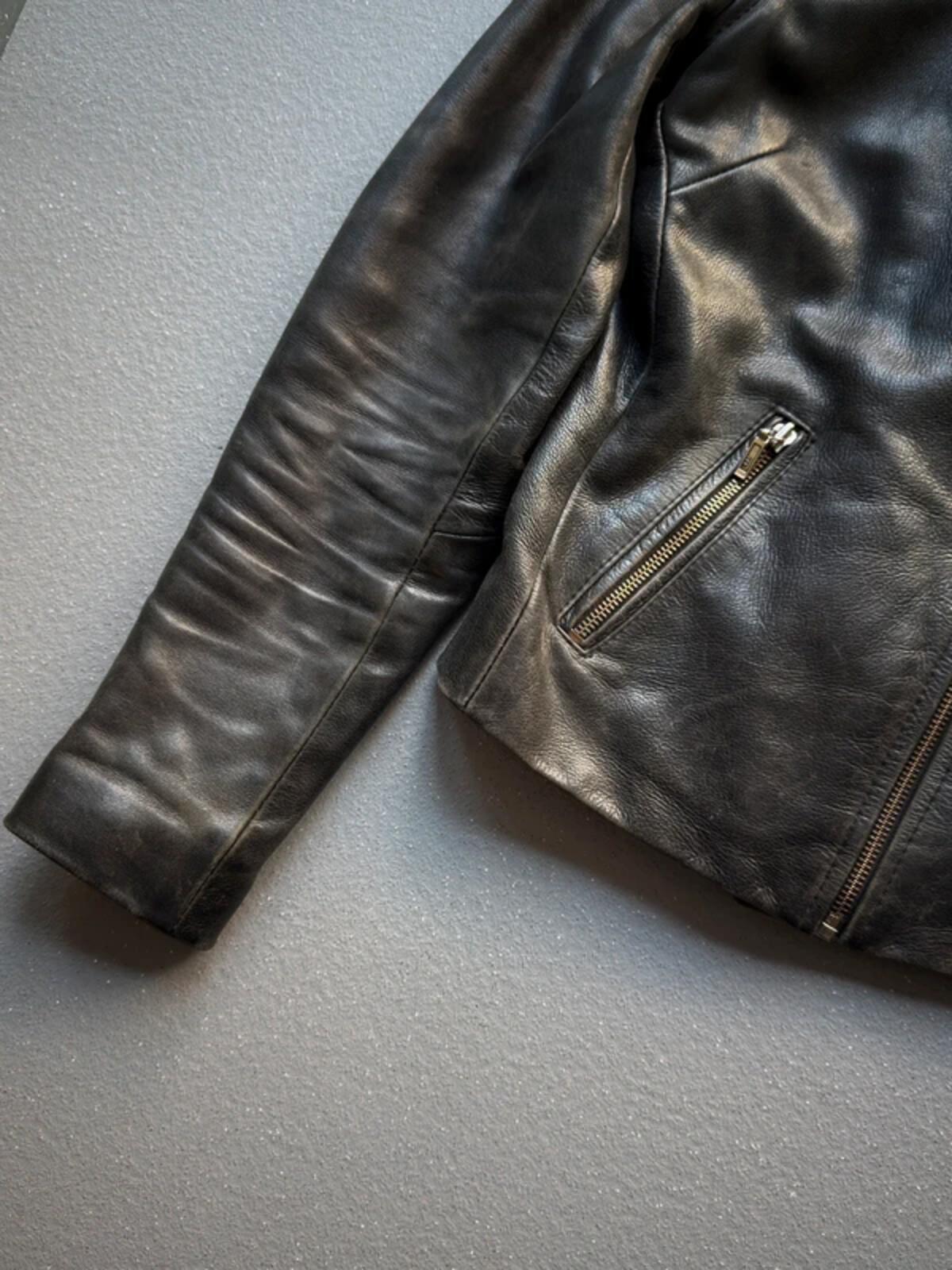 Ladies Leather Biker Jacket Vintage Small Perfecto