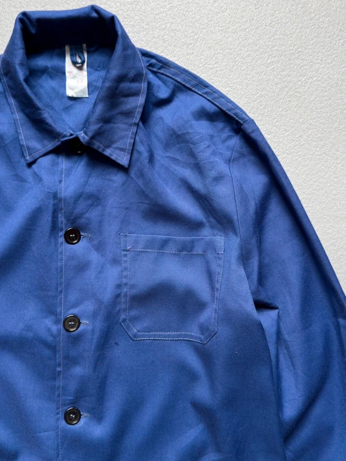 Vintage Blue Euro Work Jacket Large