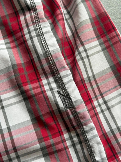 Fox Y2K Check Shirt Medium BMX Skater Moto