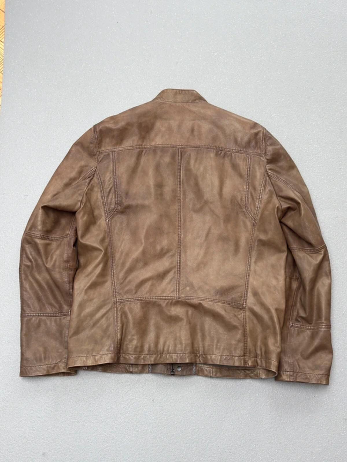Hugo Boss Trialmaster Style Leather Jacket Large/XL