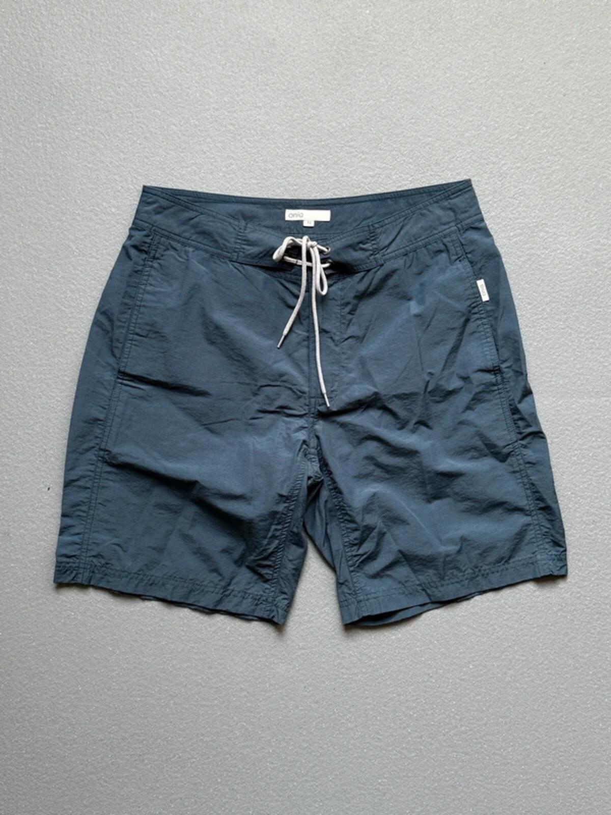 Onia Swim Shorts Blue Nylon 32”