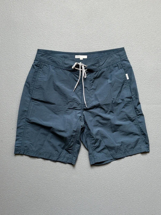 Onia Swim Shorts Blue Nylon 32”