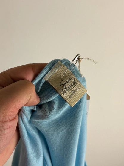 Y2K Asymmetrical Collar Graphic Baby Tee XL