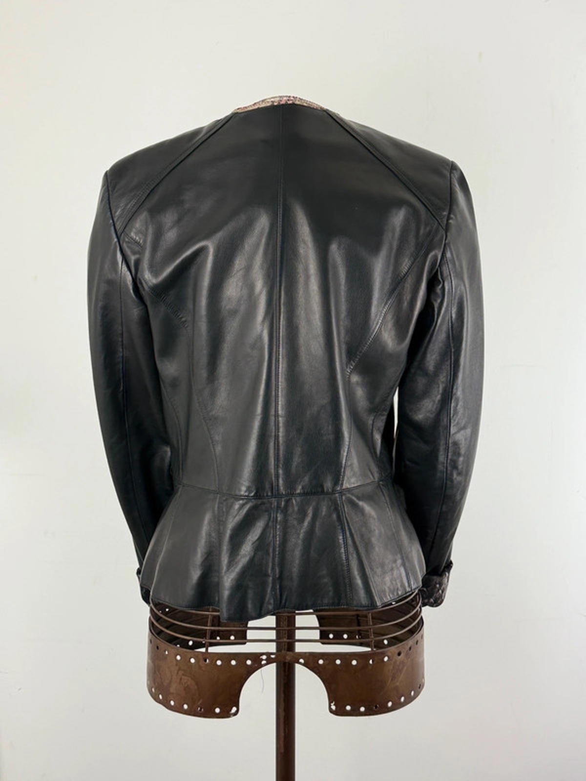 Roberto Cavalli Leather Jacket Size 14