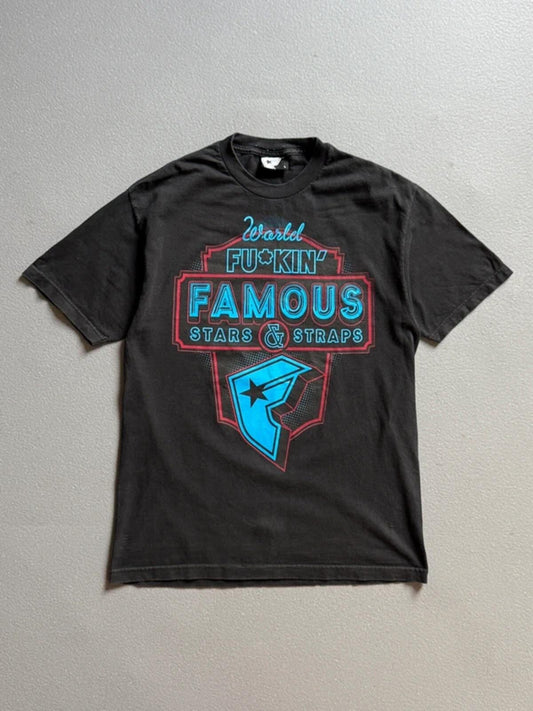 Famous Stars & Straps T Shirt Large Y2K Vintage