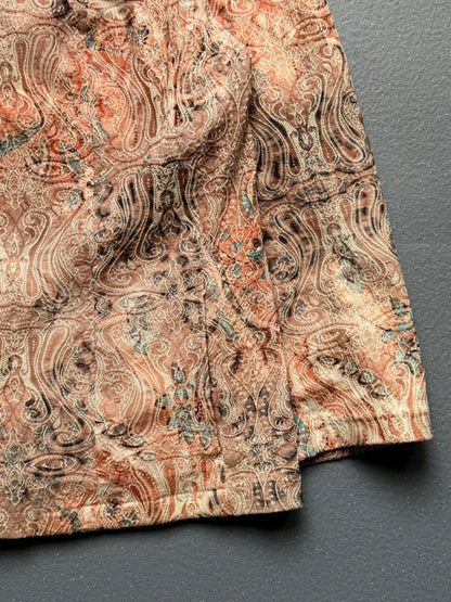 Vintage Embroidered Sashiko Style Paisley Trucker Jacket XL Ladies