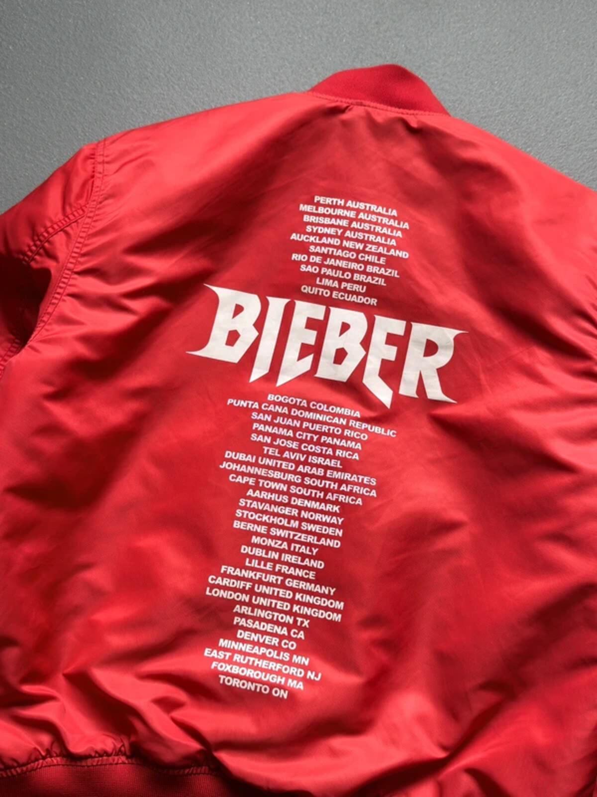 Justin Bieber Purpose Tour Bomber Jacket Medium