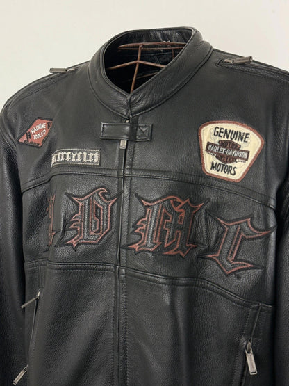 Harley Davidson Leather Biker Jacket XXL