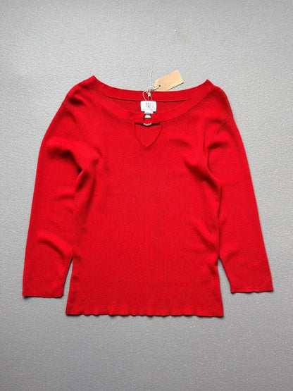 Y2K Keyhole Diamonte 3/4 Sleeve Jumper Small