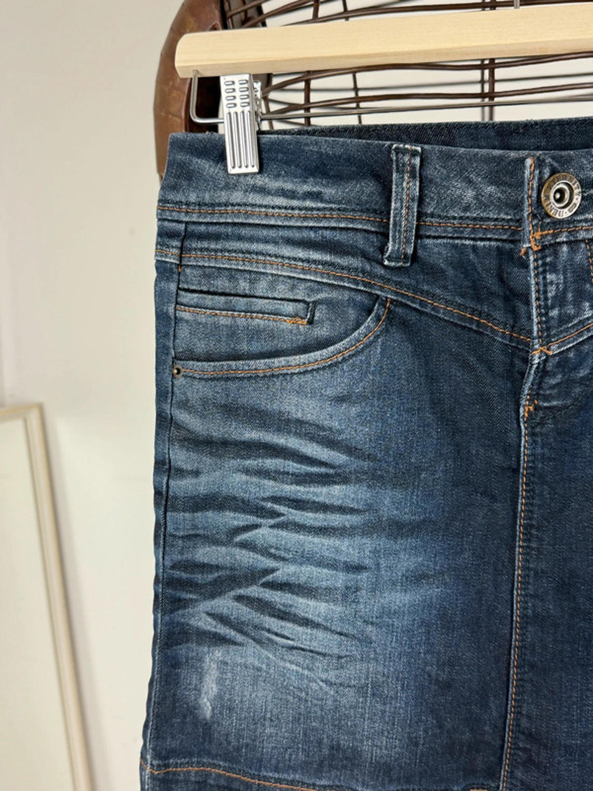 Denim Mini Skirt Y2K Size 8