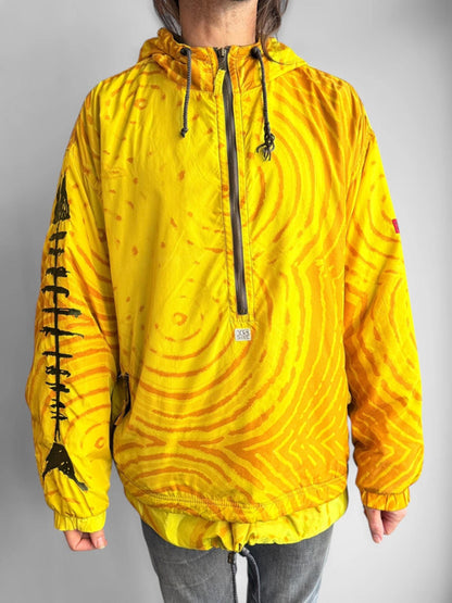 Y2K Ski Surf Rave Smock Pullover Jacket 2XL
