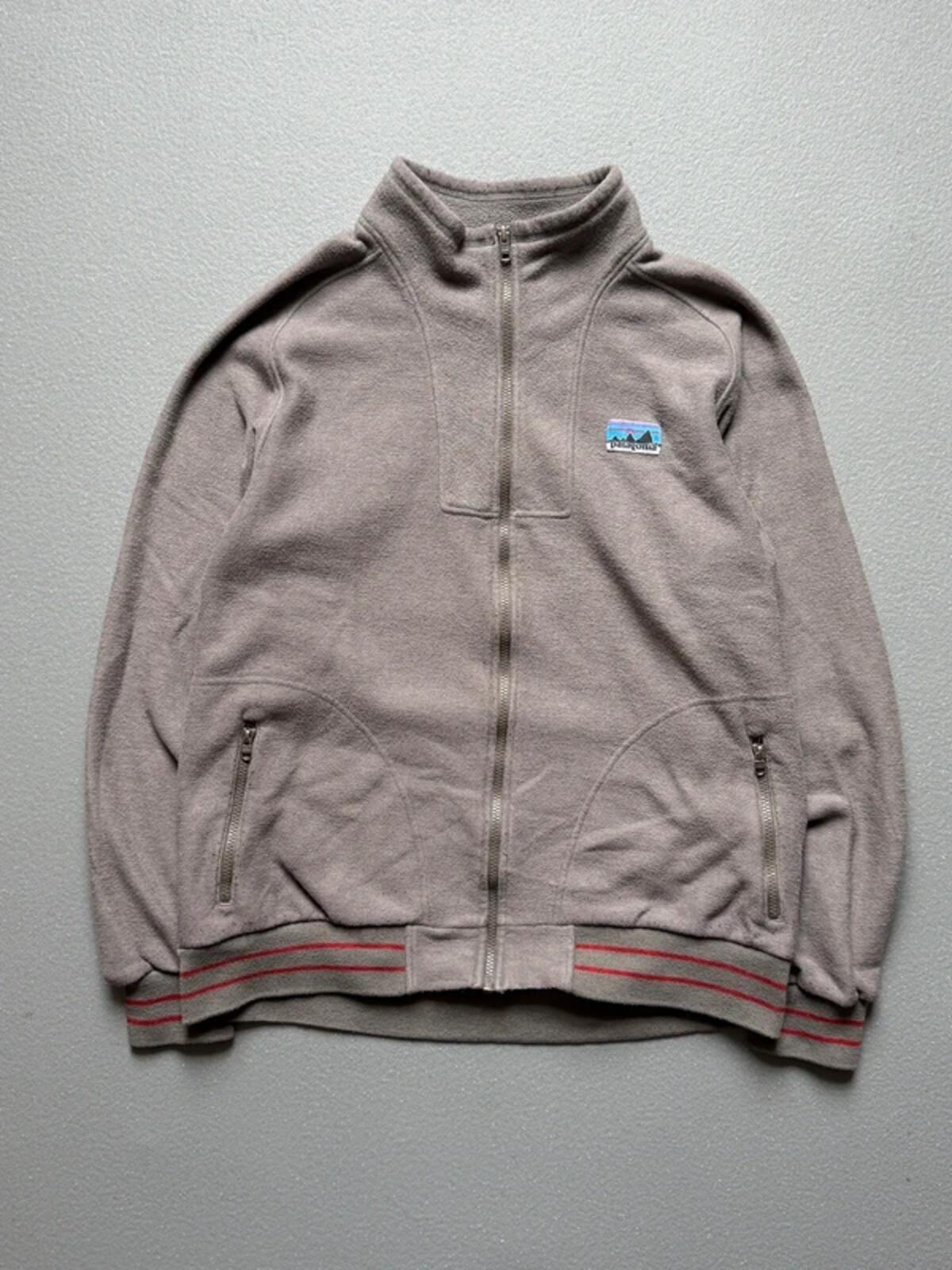 Patagonia Vintage 90s Fleece Zip Up Large Grey Made in USA