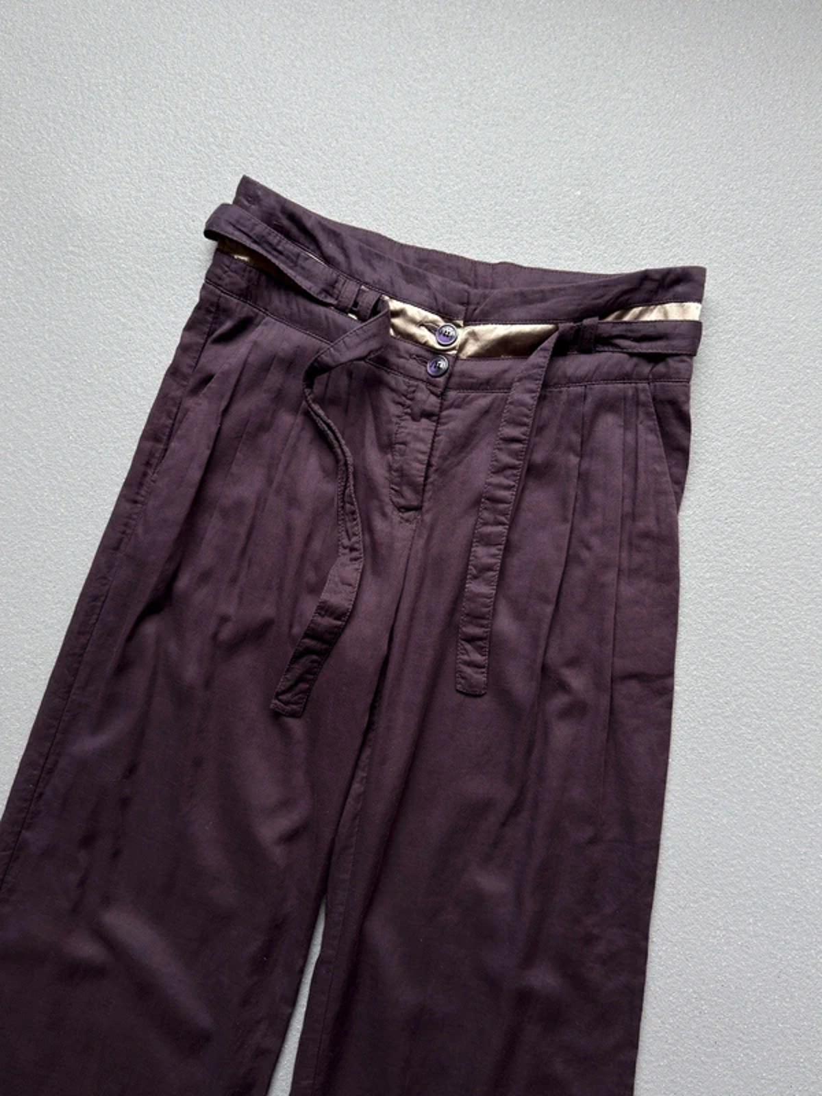 Emporio Armani Wide Leg Boho Cotton Trousers Size 10