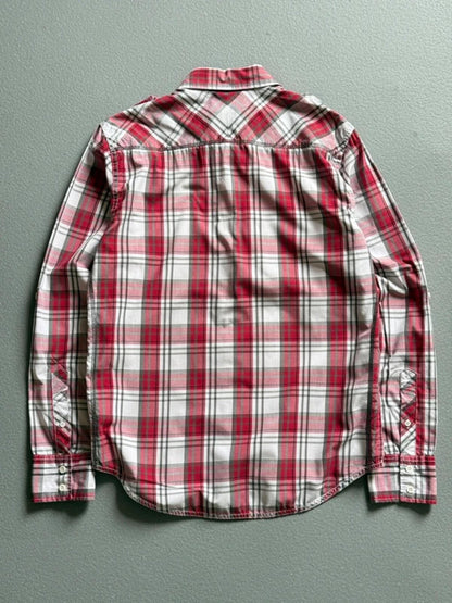 Fox Y2K Check Shirt Medium BMX Skater Moto