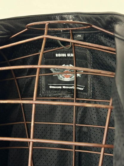 Harley Davidson Leather Biker Jacket XXL