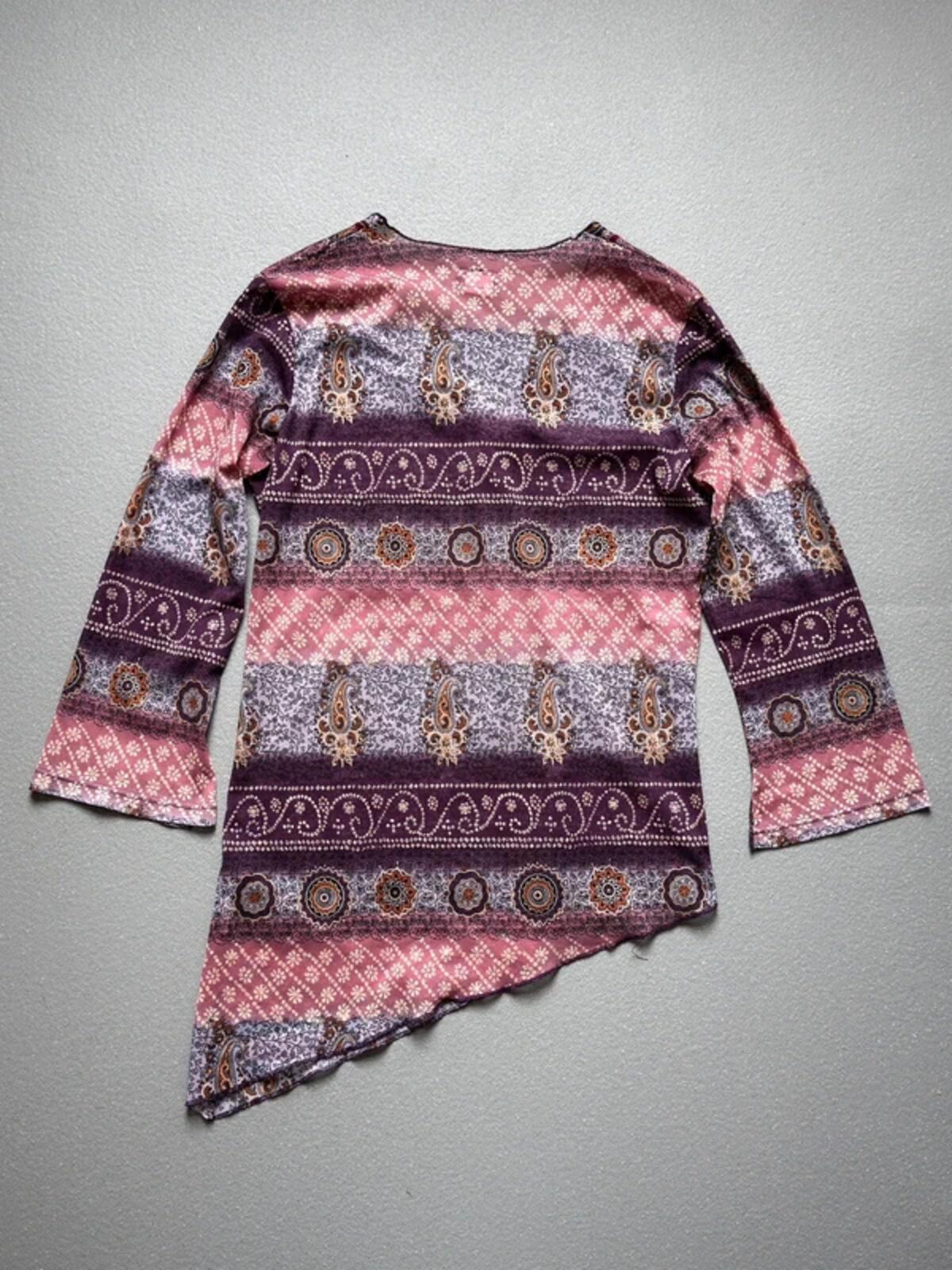 Boho Y2K Asymmetrical Blouse / Mini Dress 14/16