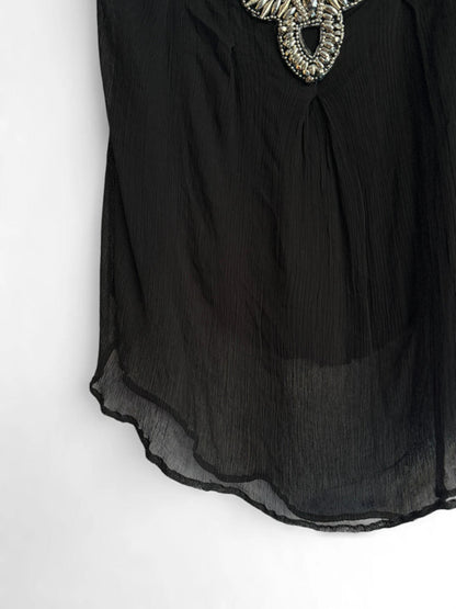 Miss Sixty Y2K Sheer Party Strap Top Medium