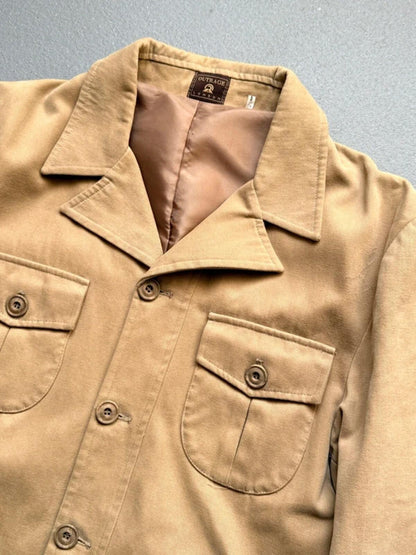 70s Vintage Outrage London Utility Safari Work Jacket Large