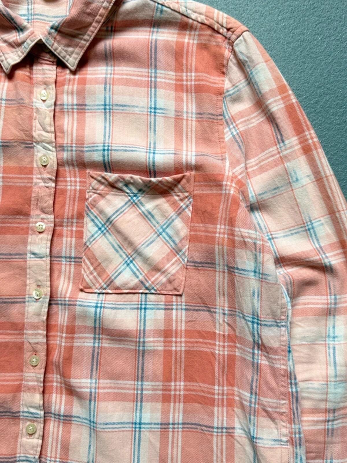 Aeropostale Light Check Shirt Large Ladies Pastel Y2K Indie