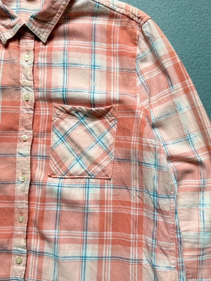 Aeropostale Light Check Shirt Large Ladies Pastel Y2K Indie