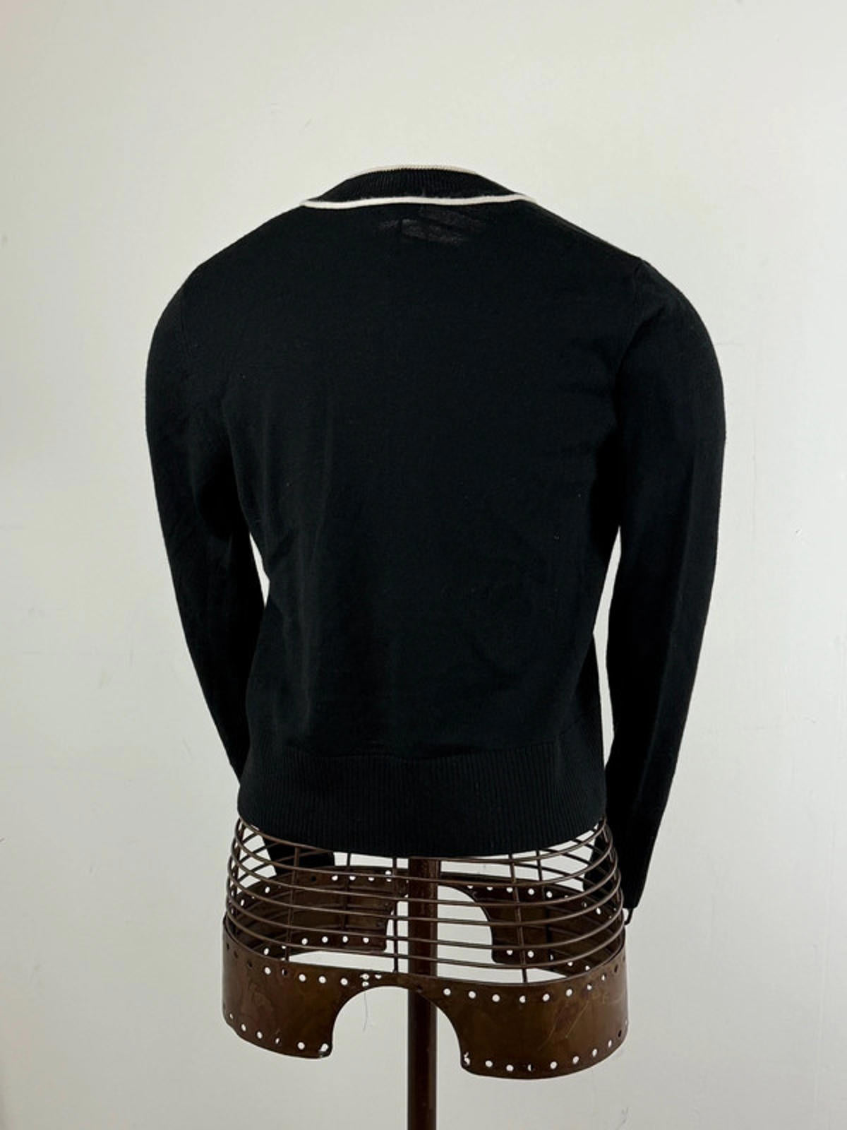 Elisabetta Franchi Cropped Cardigan UK 10 Wool Blend