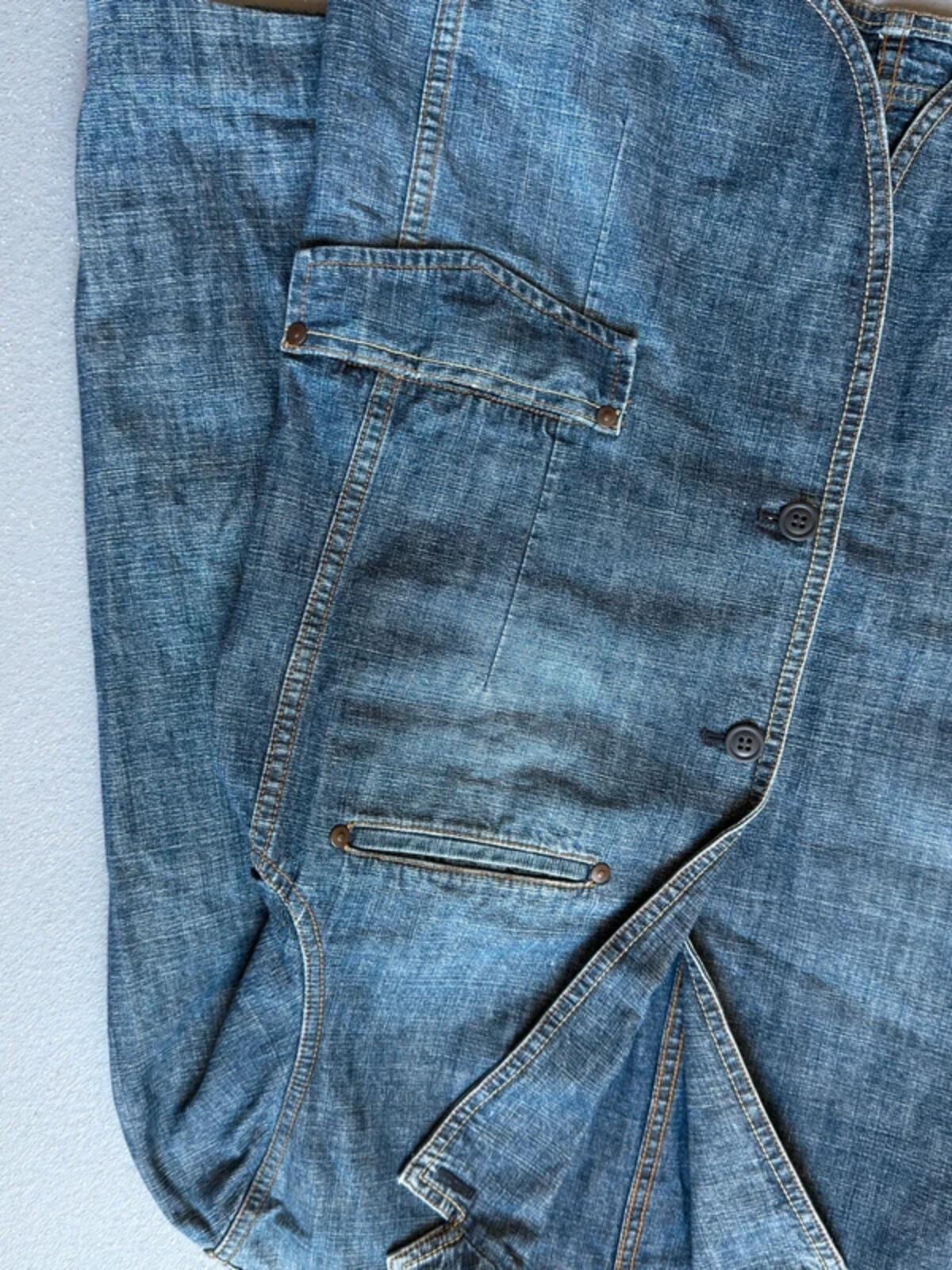 2000s Denim Chore Jacket Large Ladies