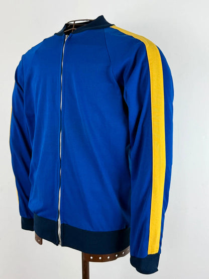 70s Vintage Track Bomber Jacket Medium