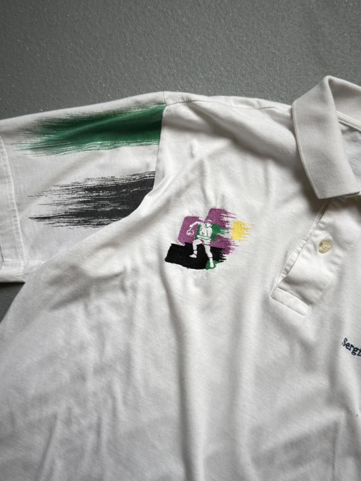 Sergio Tacchini 80s Polo Shirt Medium