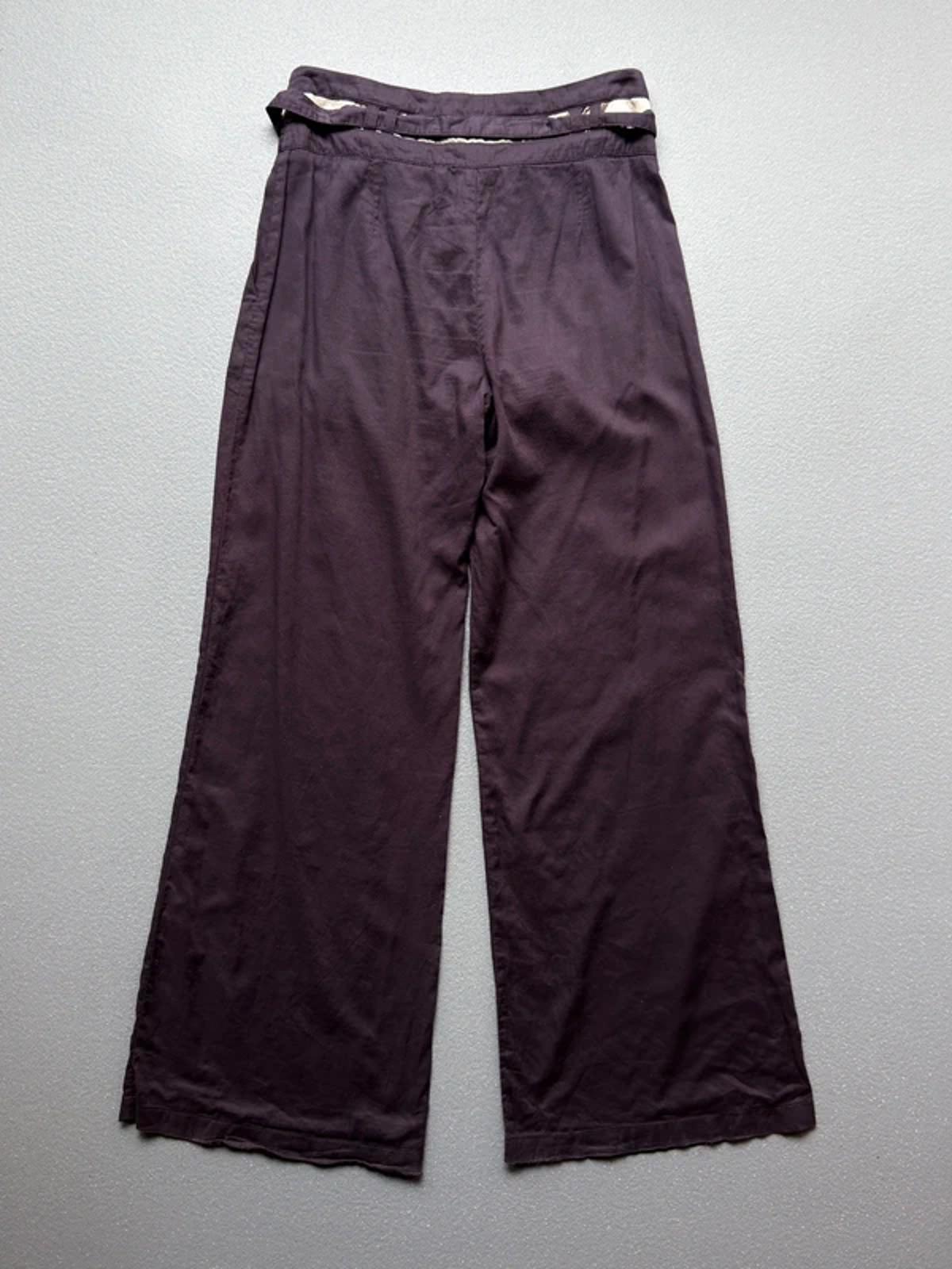 Emporio Armani Wide Leg Boho Cotton Trousers Size 10