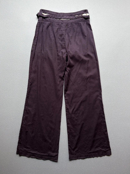 Emporio Armani Wide Leg Boho Cotton Trousers Size 10