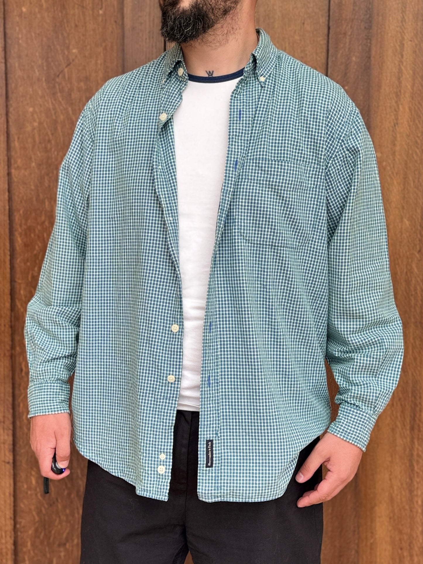 Abercrombie & Fitch Y2K Check Shirt XL