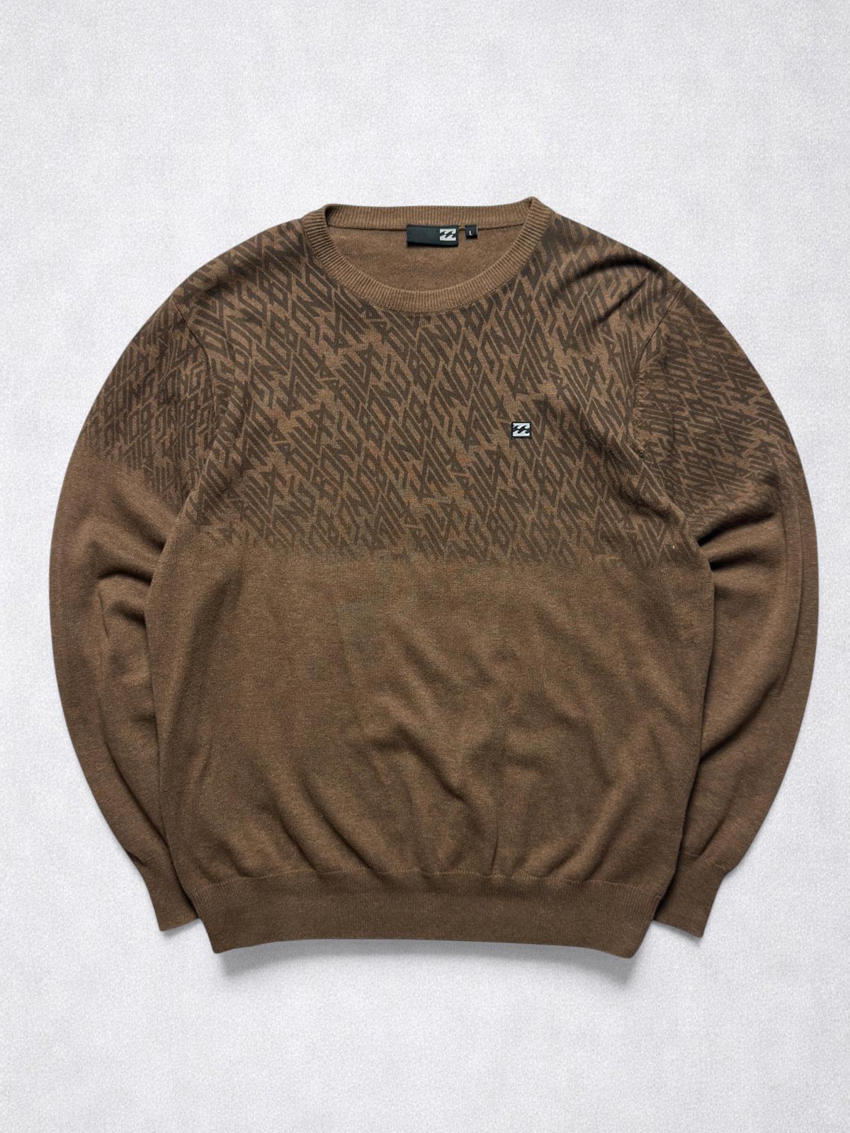 Billabong Jumper Y2K Mens Large Brown