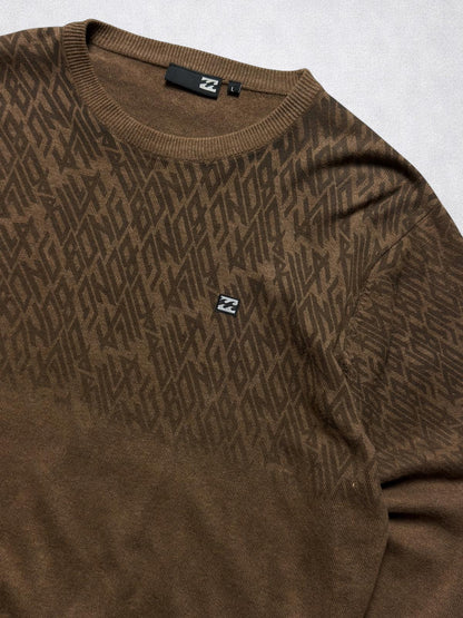 Billabong Jumper Y2K Mens Large Brown