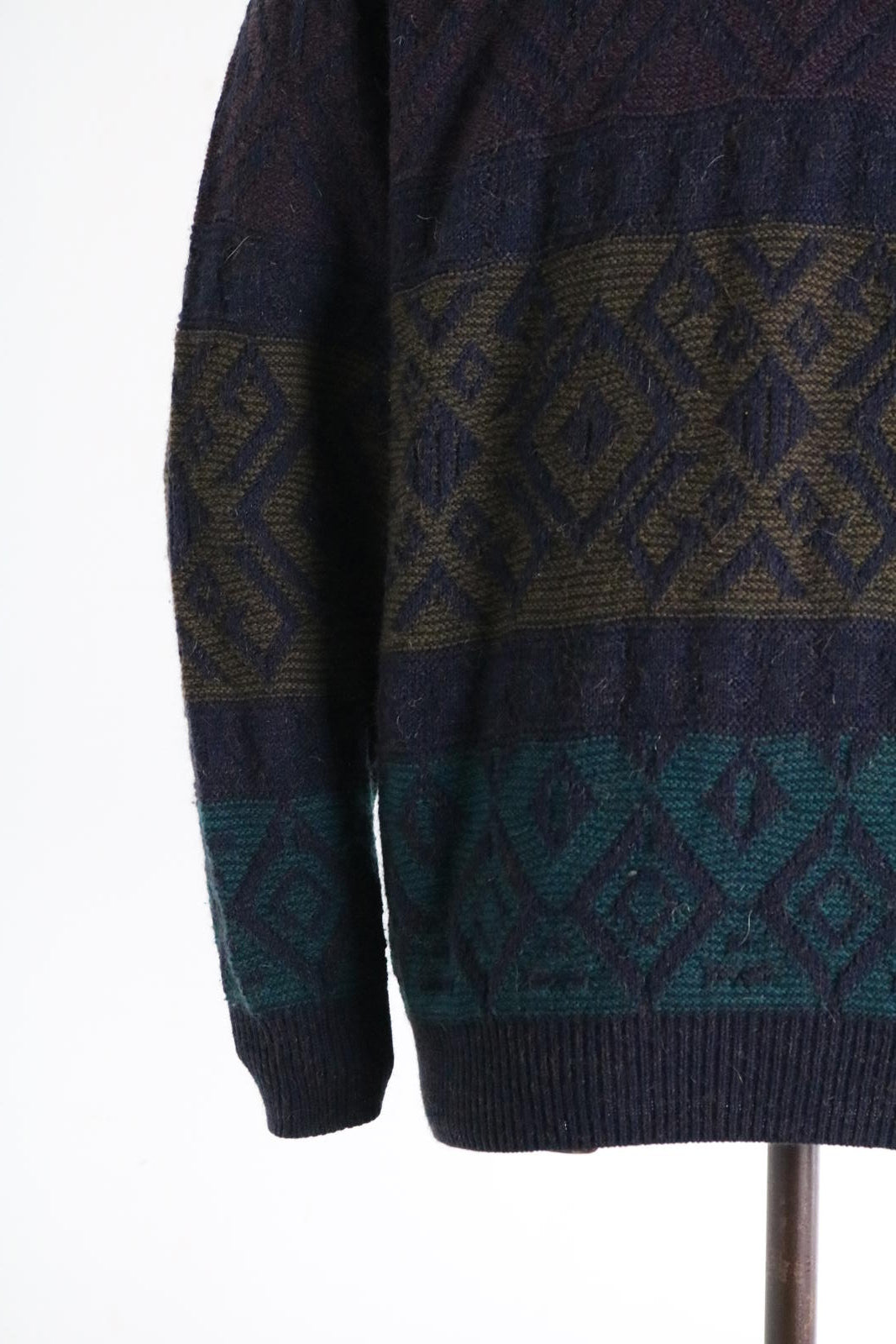 St Michael M&S Vintage Alpaca Blend Wool Fairisle Jumper Large Mens