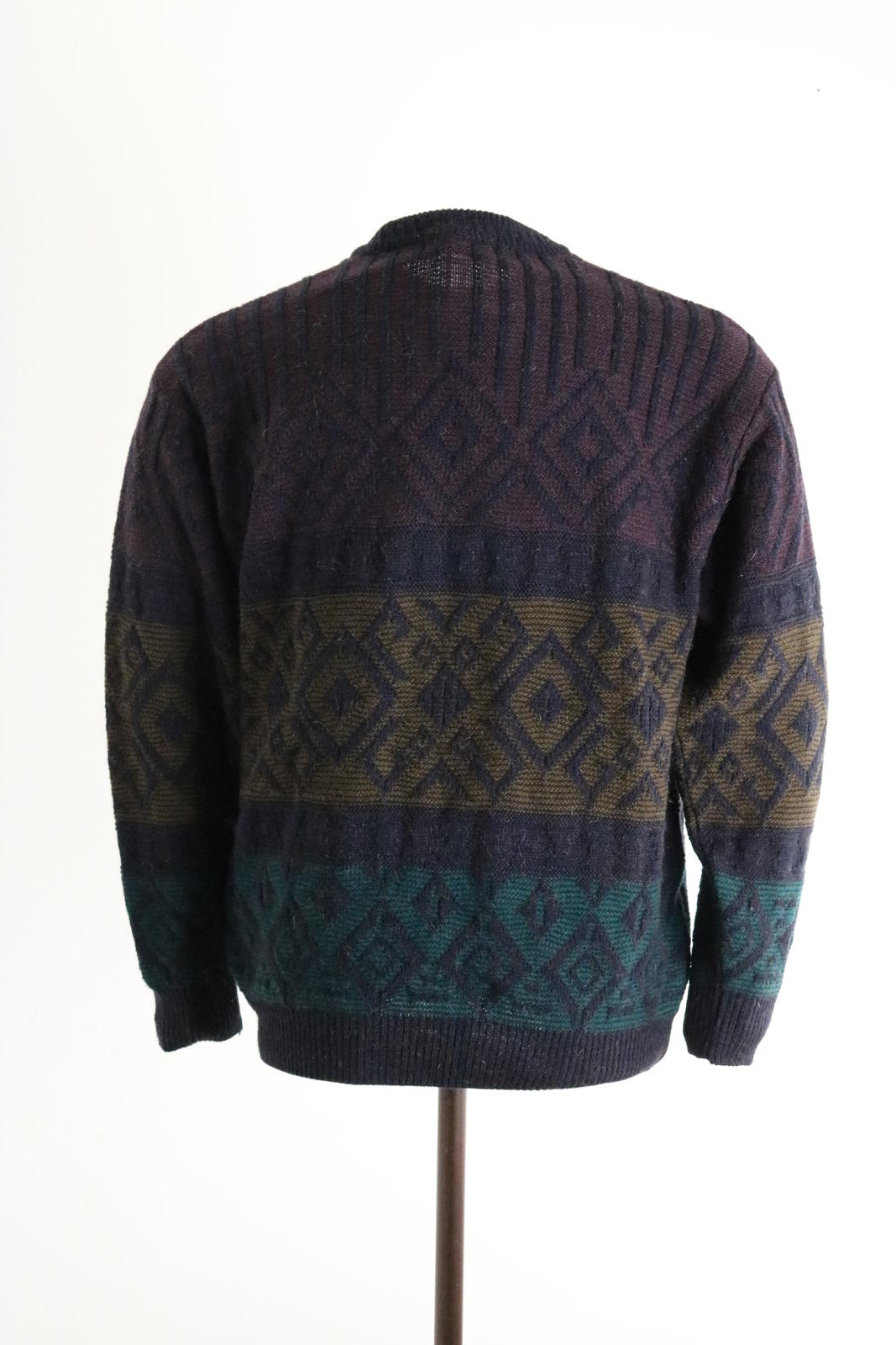 St Michael M&S Vintage Alpaca Blend Wool Fairisle Jumper Large Mens