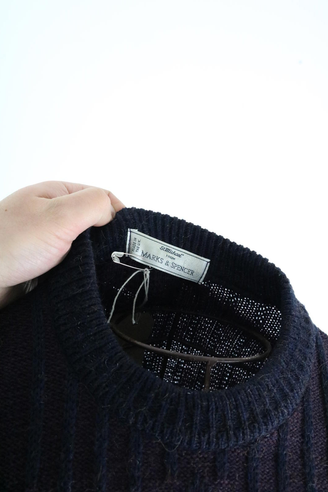 St Michael M&S Vintage Alpaca Blend Wool Fairisle Jumper Large Mens