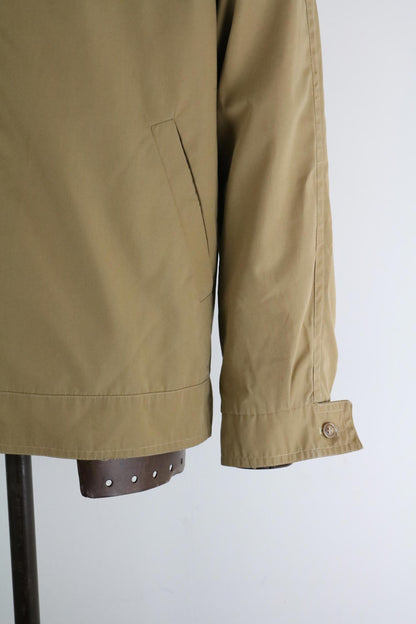 70s Vintage Tan Zip Jacket Classic Harrington Western Style