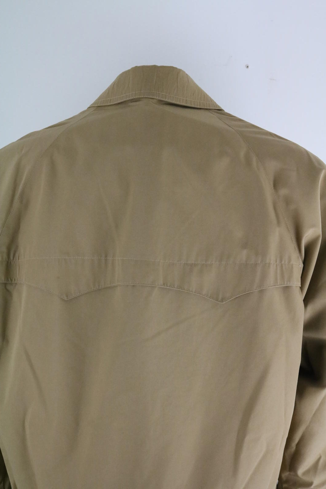 70s Vintage Tan Zip Jacket Classic Harrington Western Style