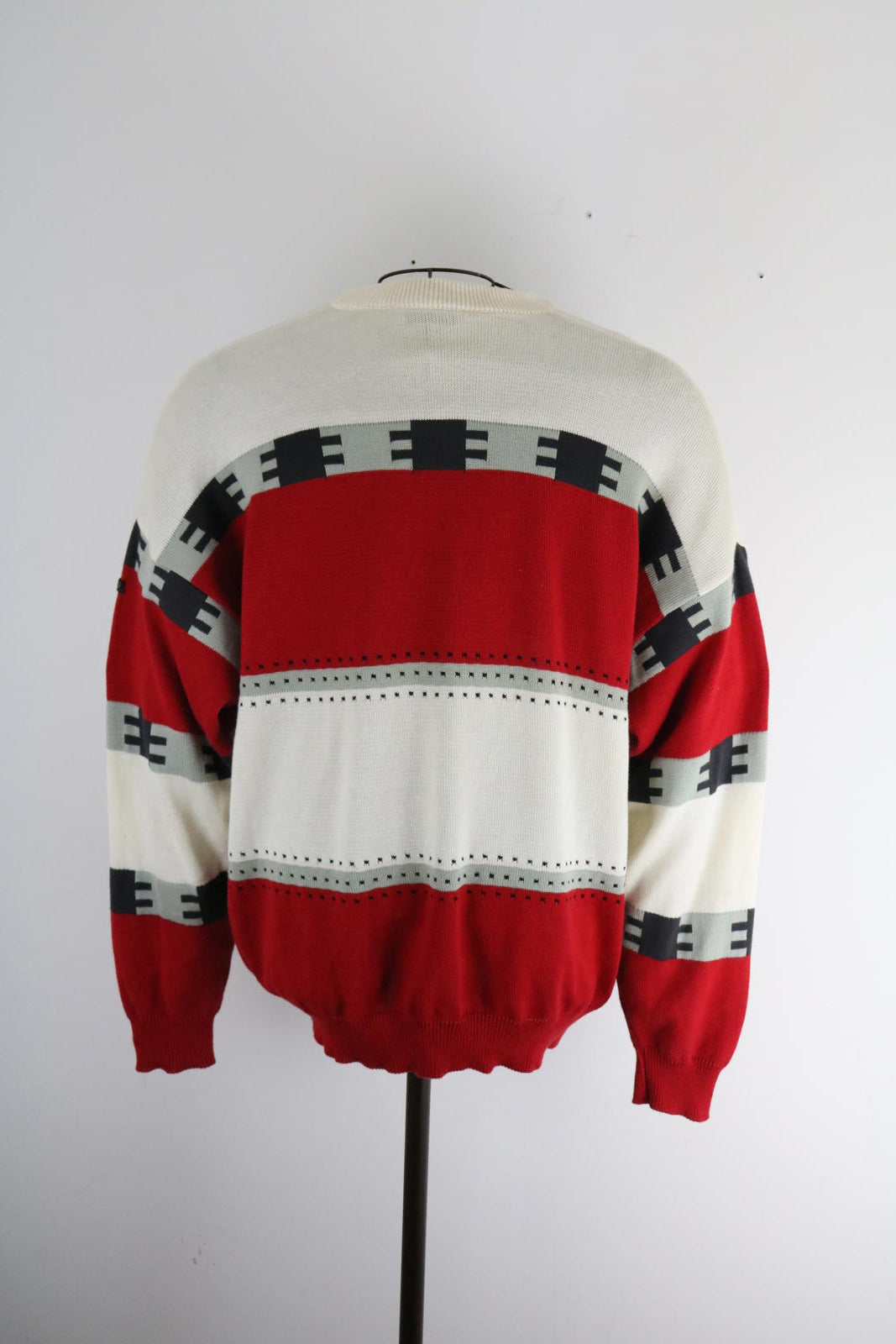Hugo Boss Cotton Pattern Geometric Knit XL