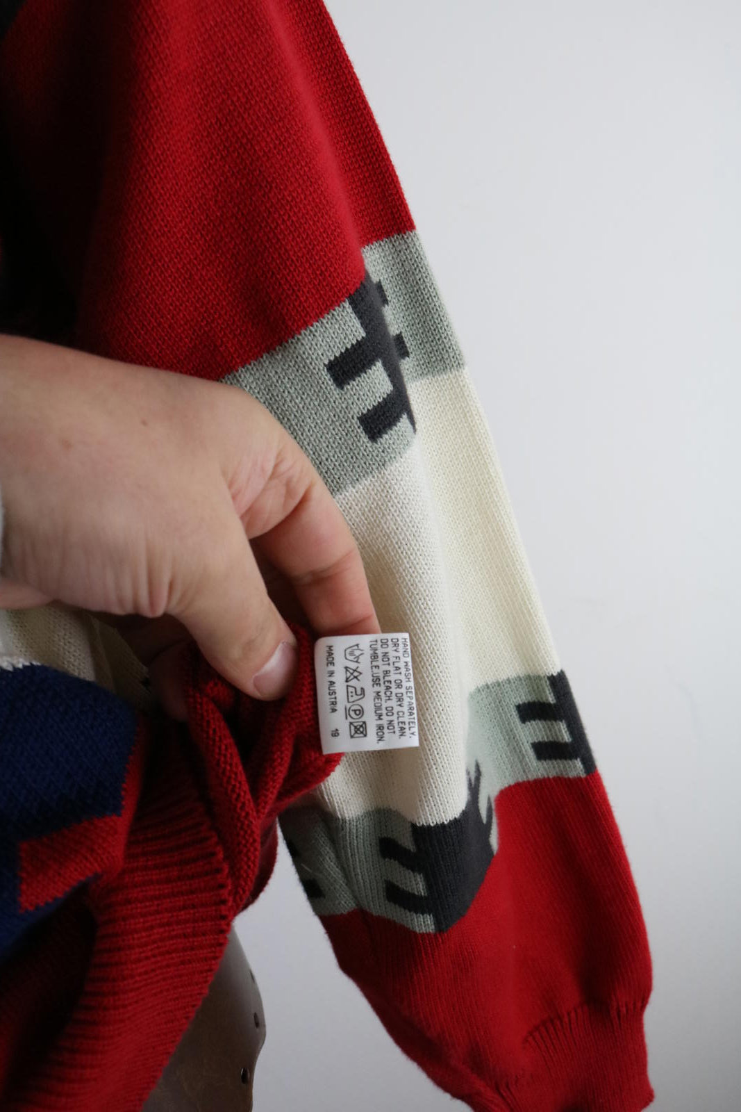 Hugo Boss Cotton Pattern Geometric Knit XL