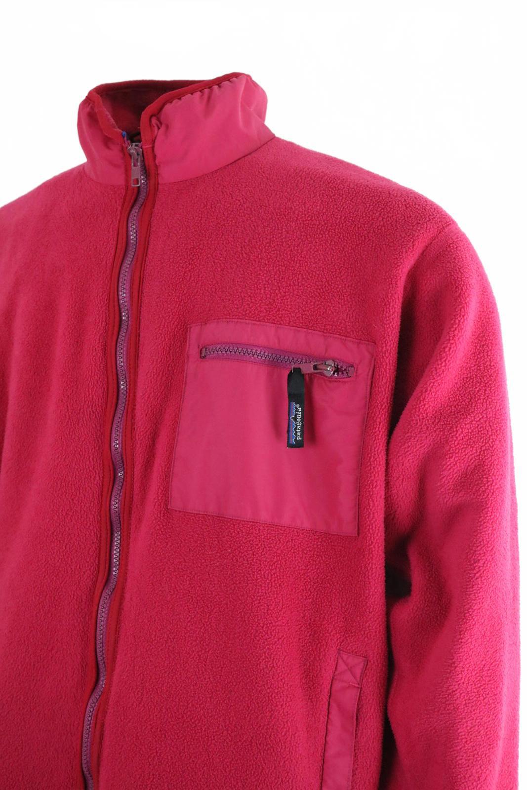 Patagonia Fleece Large Synchilla Vintage 90s Pink Zip Mens